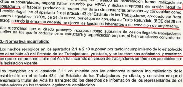 cesion ilegal hp