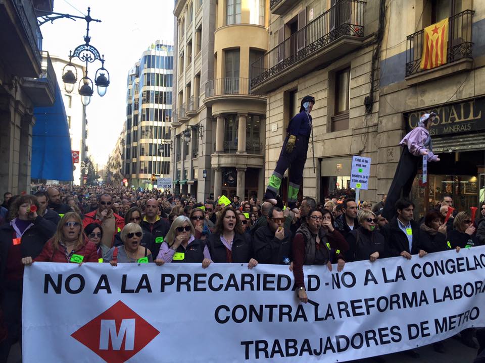 mani metro barcelona