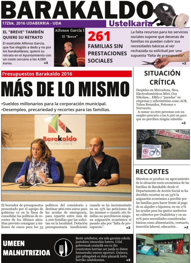 Portada. Periodico Junio 2016. Numero 17